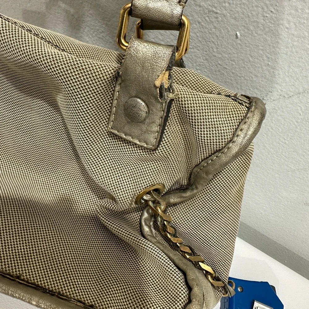 Chloe Metallic Champagne Satchel Bag - Picture 11 of 15